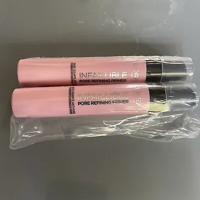 L’Oreal Paris Infallible Primer Shots 04 Pore-refining 20ml X2 Brand New Makeup • £9