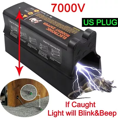 Mouse Trap Control Electronic Rat Trap 7000 High Voltage Killer Zapper Rodent • $74