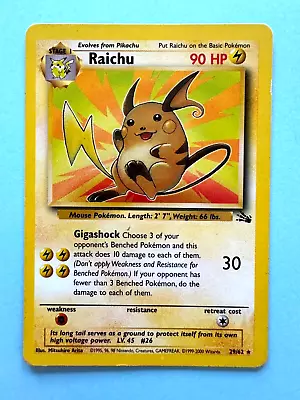 Pokemon TCG - Raichu 29/62 Fossil Rare • $3.39