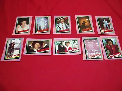 10  Michael Jackson Topps Series 1  Trading Cards Mint 1984 (Set A) • $3