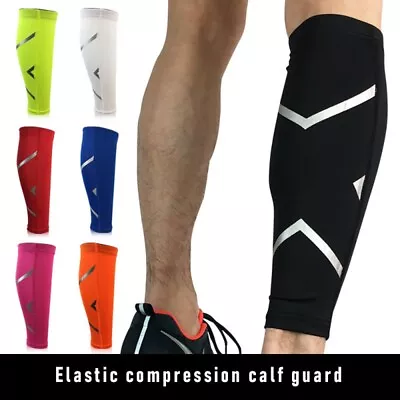 Compression Calf Sleeve Leg Brace Support Pain Relief Sports Gym Running Unisex • $14.15