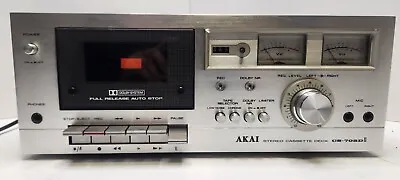 Akai CS 702D II 2 Tape Cassette Deck Vintage  • $150