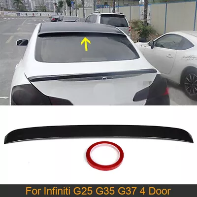 Fits INFINITI G35/G25/G37/Q40 Sedan 2007-14 Rear Window Roof Spoiler Visor Wing • $59.98