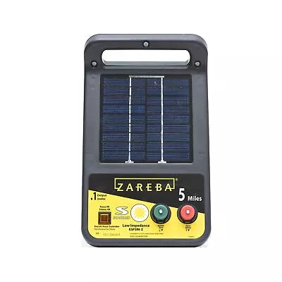 Zareba ESP5M-Z Solar Powered Low Impedance Electric Fence Charger - 5 Mile Li... • $167.46