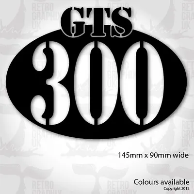 £3.50 • Buy GTS Vespa 300 Sticker -Vinyl Scooter Sticker Decal | Skinhead | Mod 145mm Wide..