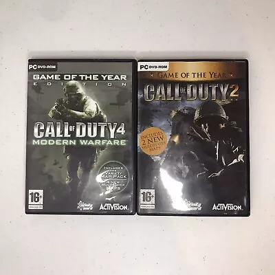 Call Of Duty Games Bundle Call Of Duty 2 And Call Of Duty 4 PC / DVD-ROM • £9.99