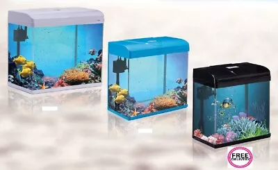 21L/38L/54L/87L Nano Aquarium Fish Tank Tropical Coldwater LED Lighting - UK • £113.99