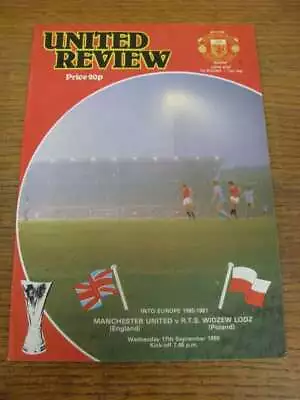 17/09/1980 Manchester United V Widzew Lodz [UEFA Cup] • $6.20