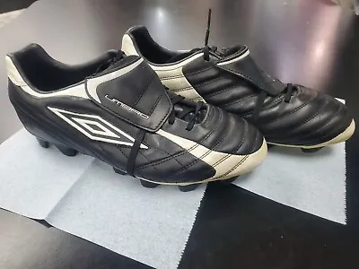 Umbro UAI VII Soccer/Football Cleats Men's Size 10 Black/White Leather • $40