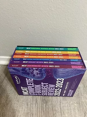 Kaplan MCAT Complete 7-Book Subject Review 2022-2023 And MCAT QuickSheets • $75