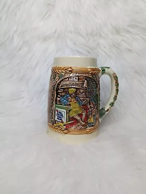 Pabst Blue Ribbon  King Gambrinus  Holiday Stein 1985 Collectors Limited Edition • $11.99