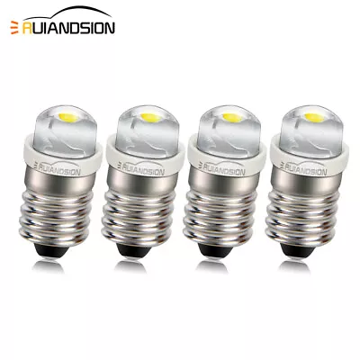 4pcs DC 1.5V E10 COB LED Bulb Screw Light For Torch Flashlight Lamp White 100LM • $12.99