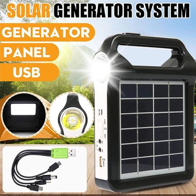 £14.73 • Buy 6V Portable Solar Panel Power System USB Charging Generator Camping With Cable