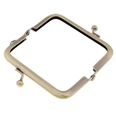 Metal Purse Frame Clutch Handle Bag Kiss Clasp Rectangle Lock Crafts 8.5cm • £4.02