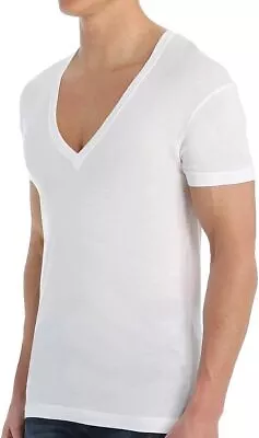 2(X)IST Men's Pima Cotton Slim Fit Deep V-Neck T-Shirt • $44.18