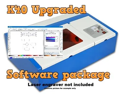  Upgraded Software Package  K40 C02 Laser Engravers On Disc Complete Draw To Cut • $19.99