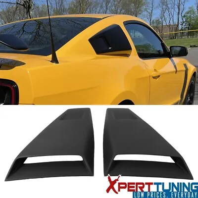 Fits 2005-2014 Ford Mustang Eleanor Style Side Window Louver Pair Unpainted PU • $159.99