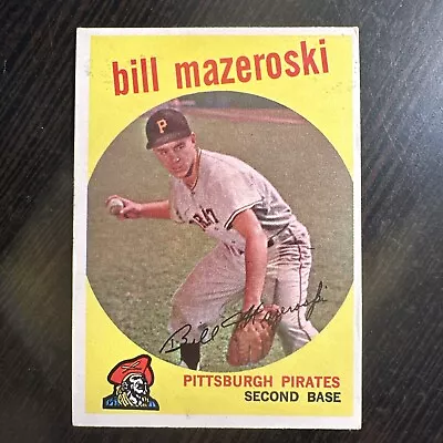 1959 TOPPS BILL MAZEROSKI HOF CARD #415 EX OR BETTER *Hot Corner Vintage* • $10