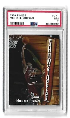 Michael Jordan 1997 Finest Showstoppers Psa 7 Nm   #271 • $23.99