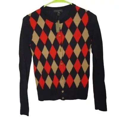 J Crew Jackie Diamond Cardigan Sweater • $17.49