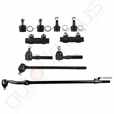 10Pcs Front Suspension Ball Joints Tie Rod Kit For 1980-96 Ford F-150 Bronco 4WD • $78.56