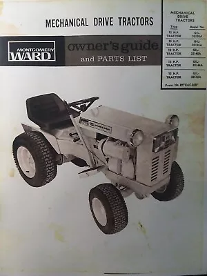 Montgomery Ward 15 12 Hp Lawn Garden Tractor GIL-33130A GIL-33145A Owners Manual • $68.99