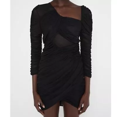 Zara Mesh Draped Dress • £20