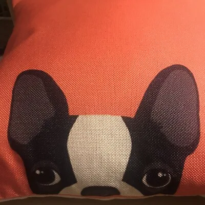 $23.87 • Buy Novelty French Bulldog Cushion Pillow Zipper Cover Cartoon Pet Orange Brown