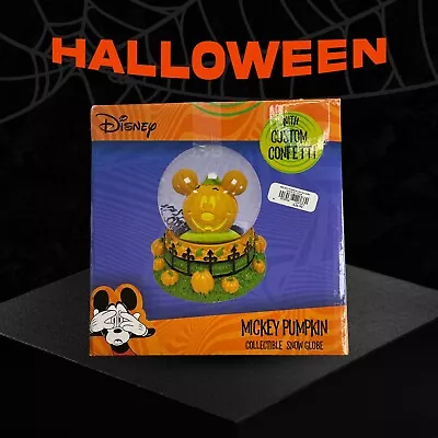 Mickey Mouse Halloween Pumpkin Snow Globe Disney 2022  Brand NEW • $32