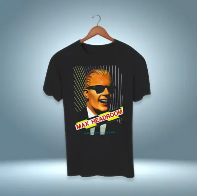 Max Headroom 20 Minutes Into The Future Black Cotton T-Shirt • $14.99