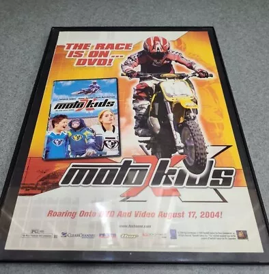 2004 Moto Kids Movie DVD/VHS Print Ad/Poster Motocross Motorcycle Framed 8.5x11  • $14.99