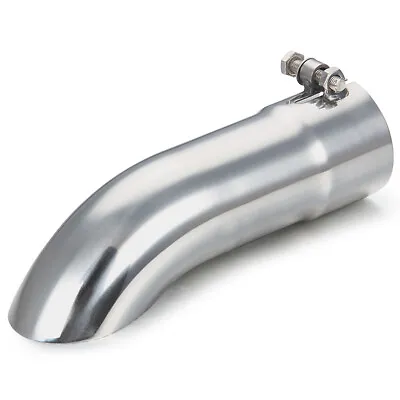 Stainless Steel Turn Down Exhaust Tip 2.5  Inlet/Outlet Angle Cut Tailpipe • $30