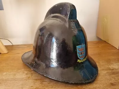 Vintage Helmets Ltd Middlesex 2520 Kingston Upon Hull Cork Fire Helmet Pre 1974 • $37.89