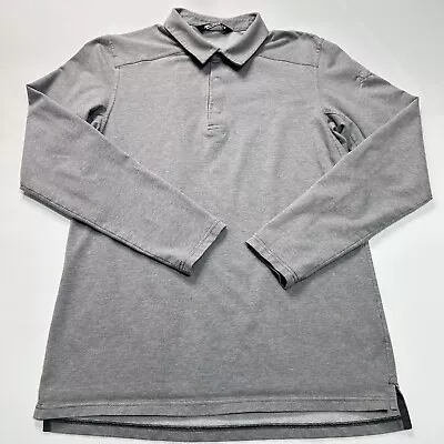 Arcteryx Captive Polo Shirt 1/4 Snap Pullover Long Sleeve Mens Small Medium Gray • $40