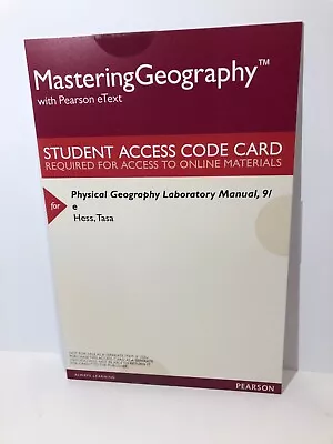 Mastering Geography Physical Geography Laboratory Manual 9e Online Access Code • $24.29