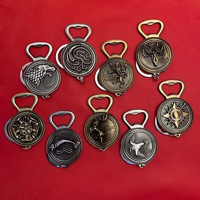 A Game Of Thrones - Bottle Opener Keyring Key Ring Chain - Stark Targaryen - NEW • £3.72