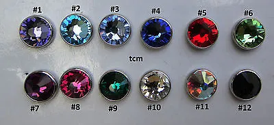 1pc 14g Super Size 8mm GEM CZ Stone Steel MICRO DERMAL ANCHOR HEAD Skin Piercing • $9.99