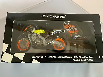 Minichamps Repsol Honda Rc211v Valentino Rossi Valencia Moto Gp 2003 • £140