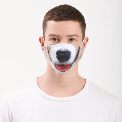Cute Dog 3D Face Masque-Fashionable- Face Mask-Reusable- Washable  • $19.90