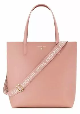 Michael Kors Tote Bag Purse Blush Gold Large Shoulder Bag Shopper Crossbody NEW • $55.95