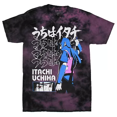 Naruto Shippuden Men's Itachi Uchiha Design Tie-Dye Anime T-Shirt • $19.99