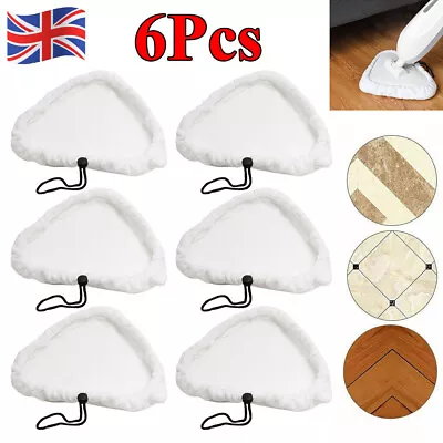 6X Washable Reusable Microfiber Floor Mop Pads Replacement For H2O X5 Steam Mops • £9.99