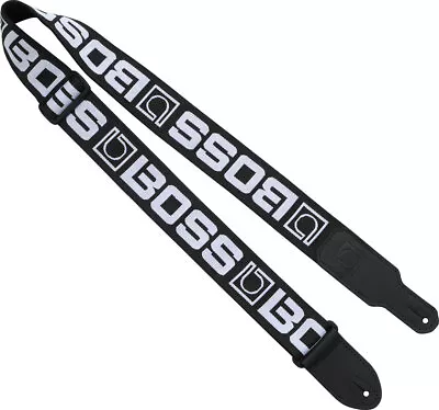 Boss Monogram Guitar Strap Black/White • $24.99