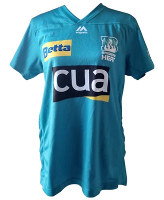 Brisbane Heat Cricket Jersey Size M Short Sleeve KFC BBL Majestic Cua Betta • $50
