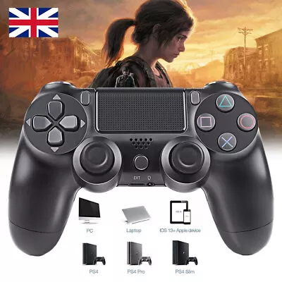 For Playstation 4 Gaming Joypad PS4 Black Controller Read Description Black New • £14.58