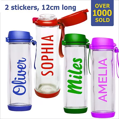 $5.99 • Buy Personalized Water Bottle Kids Name Stickers Labels Gym Drink Lunch Box School 
