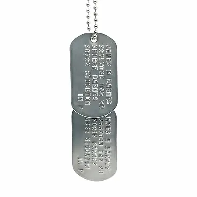 James Barnes 'Bucky' Military Dog Tags Set - Costume Cosplay Prop Replica • £7.99