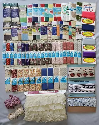 HUGE LOT Vintage Lace Sewing Trim Ribbon Craft Unused Big Variety & Colors • $44