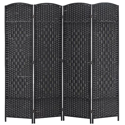 4/6 Panel Room Divider Folding Privacy Portable Bamboo Partition Room Screen • $62.83