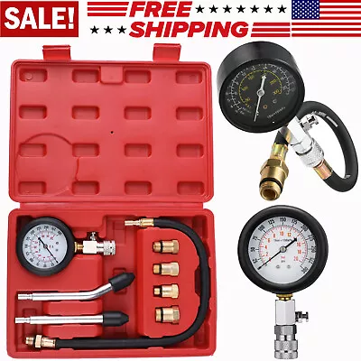 Professional Cylinder Engine Compression Tester Pressure Gauge Tester Motorcycle • $19.99